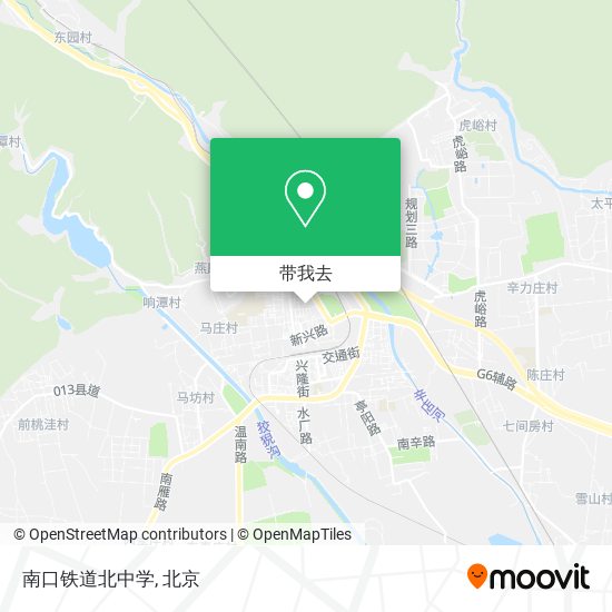 南口铁道北中学地图
