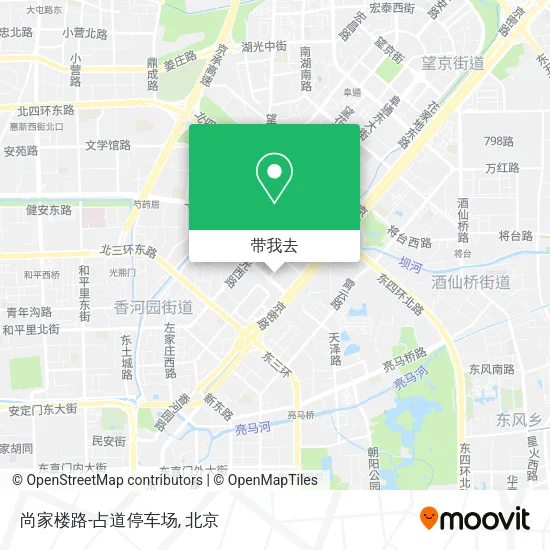 尚家楼路-占道停车场地图
