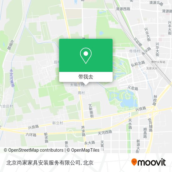 北京尚家家具安装服务有限公司地图