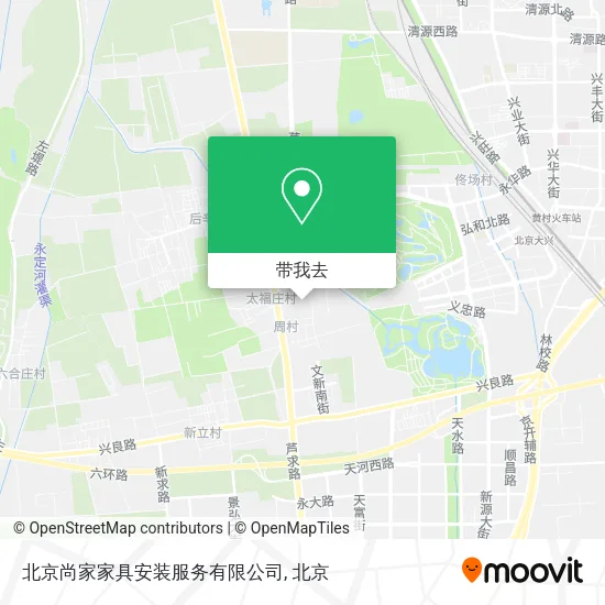 北京尚家家具安装服务有限公司地图