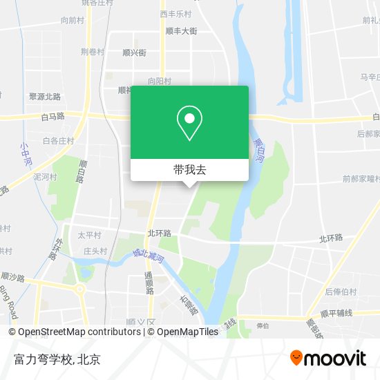 富力弯学校地图