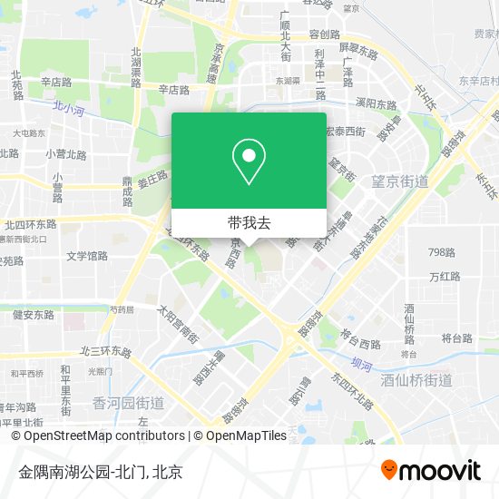 金隅南湖公园-北门地图