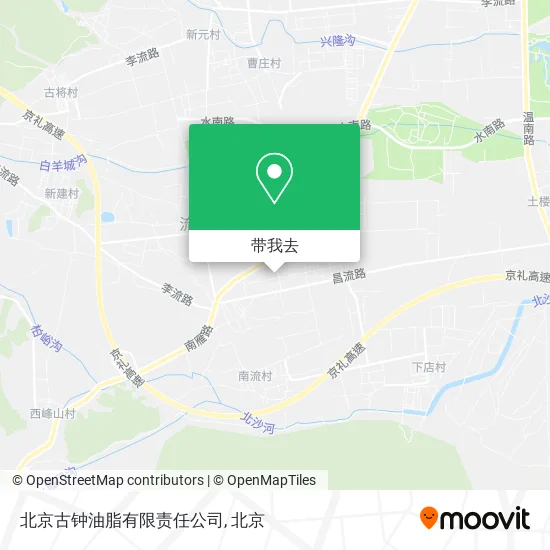 北京古钟油脂有限责任公司地图