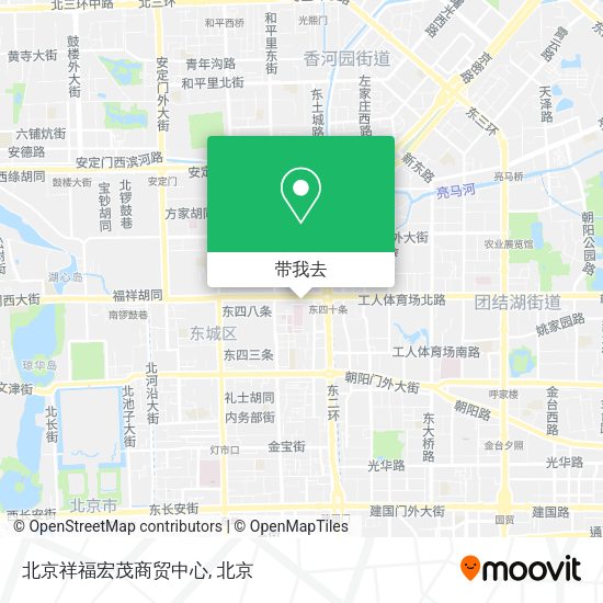北京祥福宏茂商贸中心地图