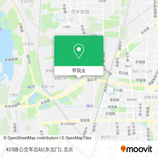 423路公交车总站(东北门)地图