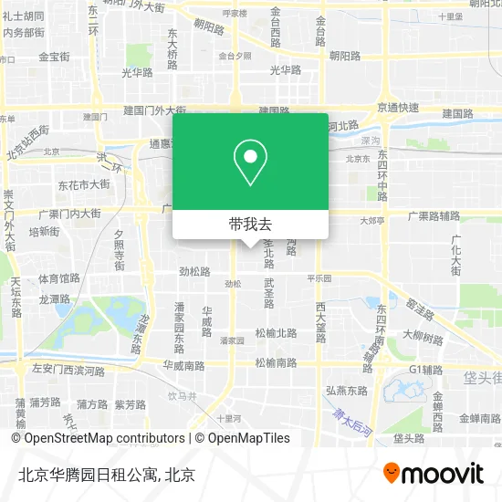 北京华腾园日租公寓地图