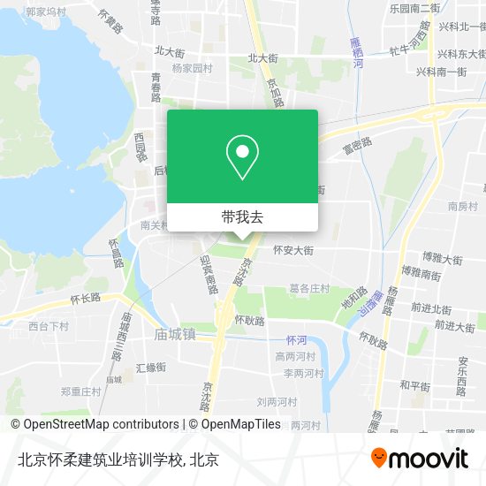 北京怀柔建筑业培训学校地图