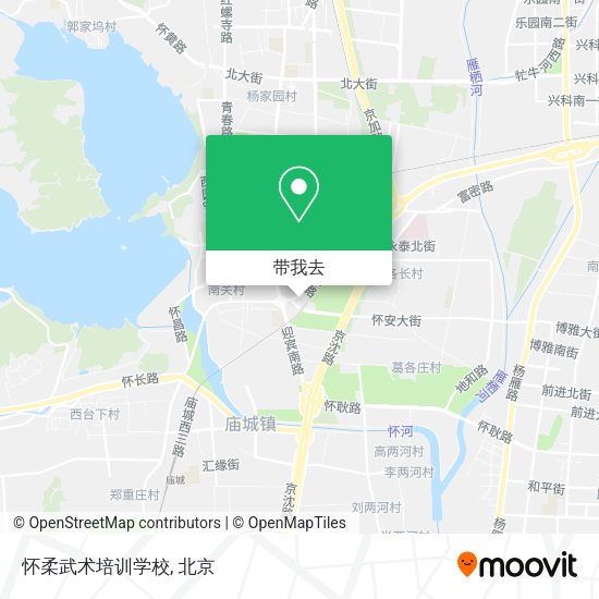 怀柔武术培训学校地图
