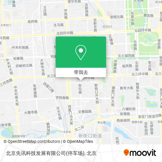 北京先讯科技发展有限公司(停车场)地图