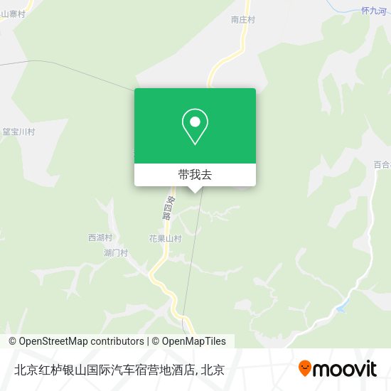 北京红栌银山国际汽车宿营地酒店地图