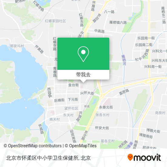 北京市怀柔区中小学卫生保健所地图