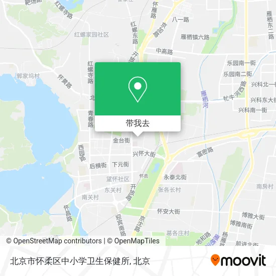 北京市怀柔区中小学卫生保健所地图