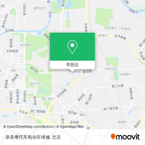 恭喜摩托车电动车维修地图