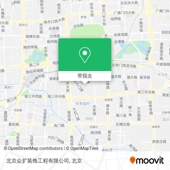 北京众扩装饰工程有限公司地图