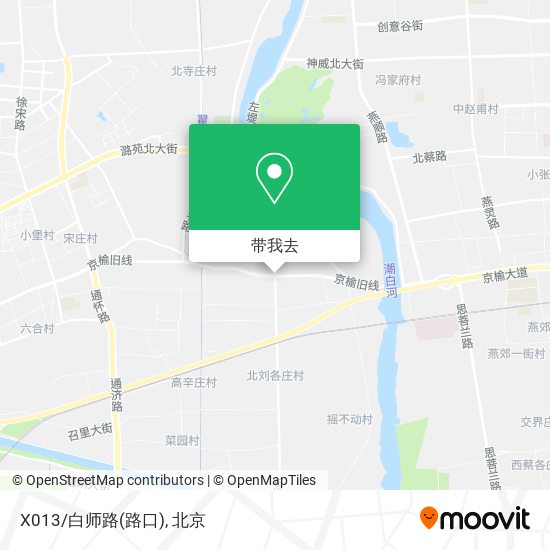 X013/白师路(路口)地图
