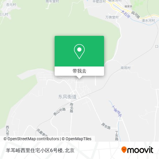 羊耳峪西里住宅小区6号楼地图