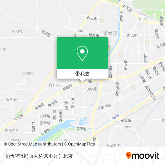 歌华有线(西大桥营业厅)地图