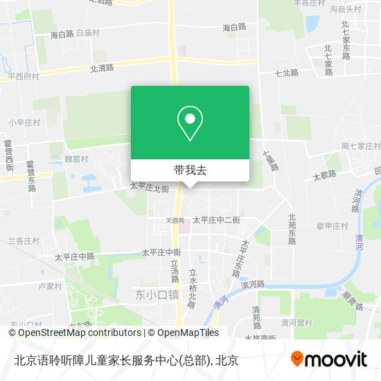 北京语聆听障儿童家长服务中心(总部)地图