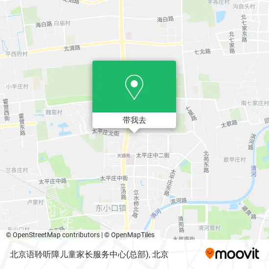 北京语聆听障儿童家长服务中心(总部)地图