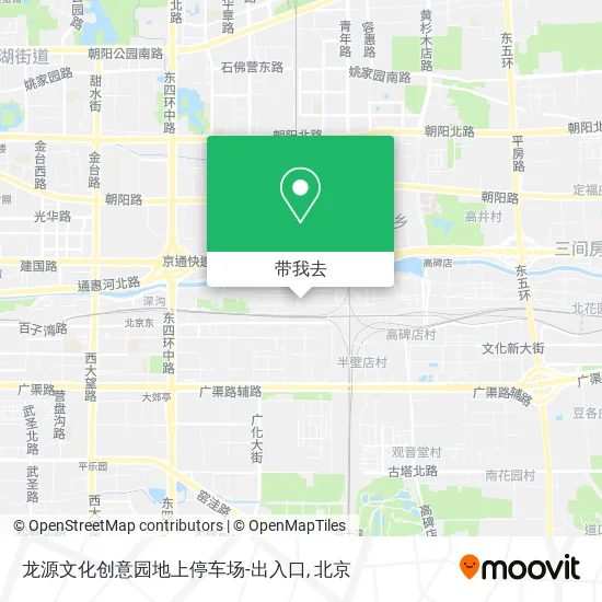 龙源文化创意园地上停车场-出入口地图
