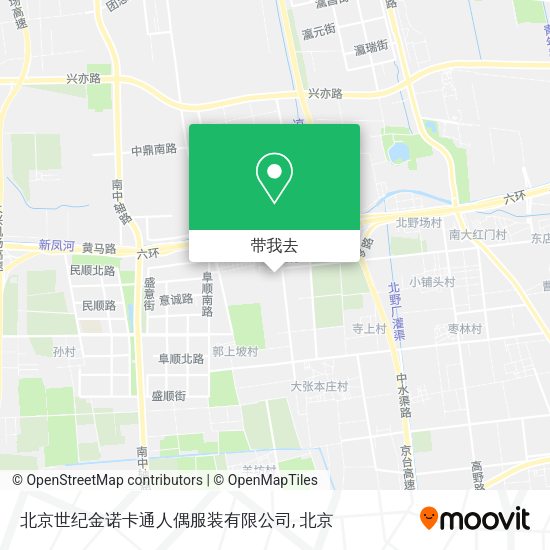 北京世纪金诺卡通人偶服装有限公司地图