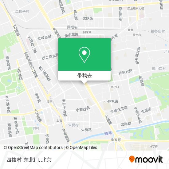 四拨村-东北门地图
