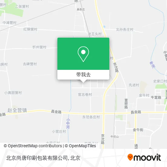 北京尚唐印刷包装有限公司地图