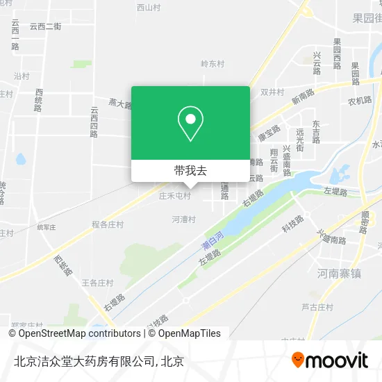 北京洁众堂大药房有限公司地图