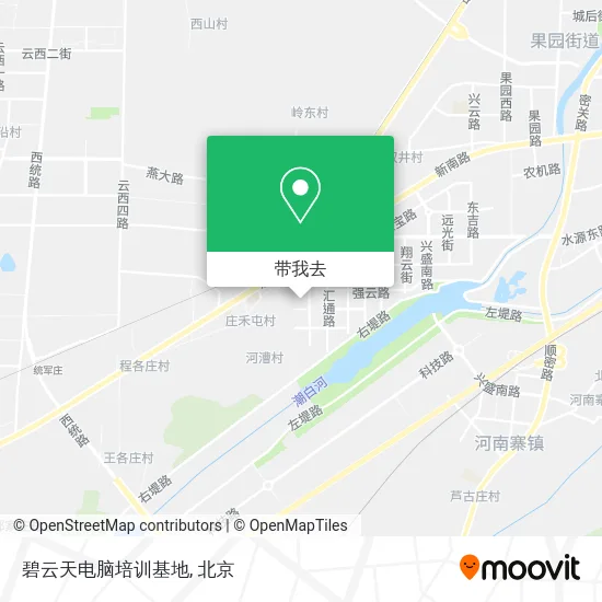 碧云天电脑培训基地地图
