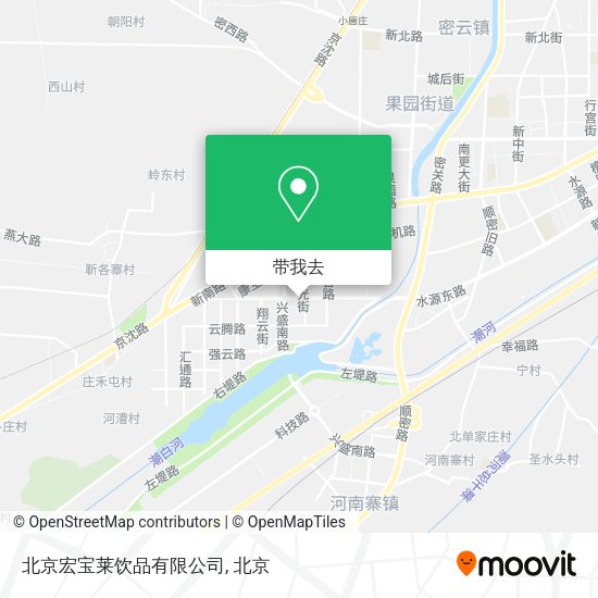 北京宏宝莱饮品有限公司地图