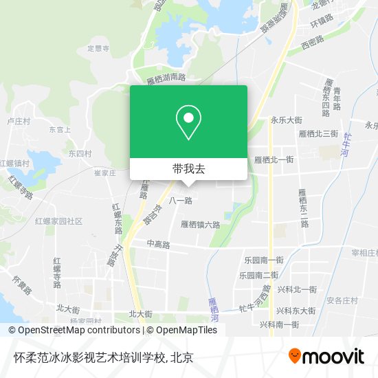 怀柔范冰冰影视艺术培训学校地图