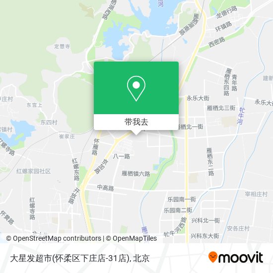 大星发超市(怀柔区下庄店-31店)地图
