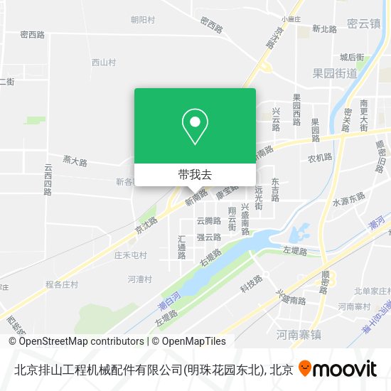 北京排山工程机械配件有限公司(明珠花园东北)地图