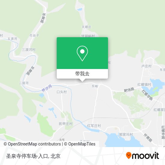 圣泉寺停车场-入口地图