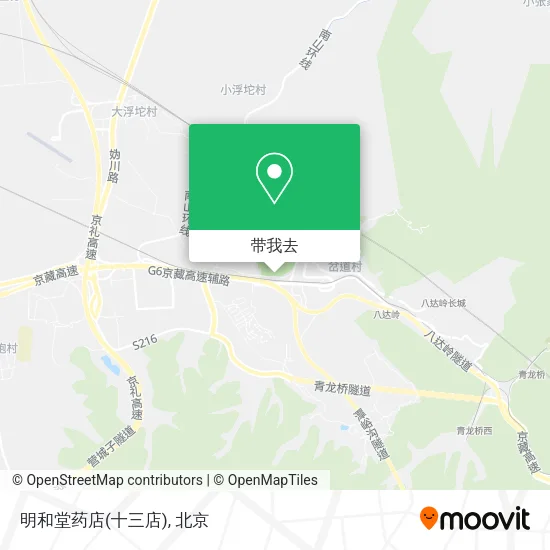 明和堂药店(十三店)地图