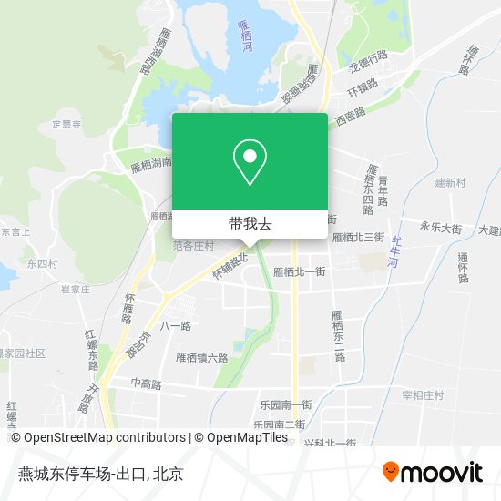 燕城东停车场-出口地图
