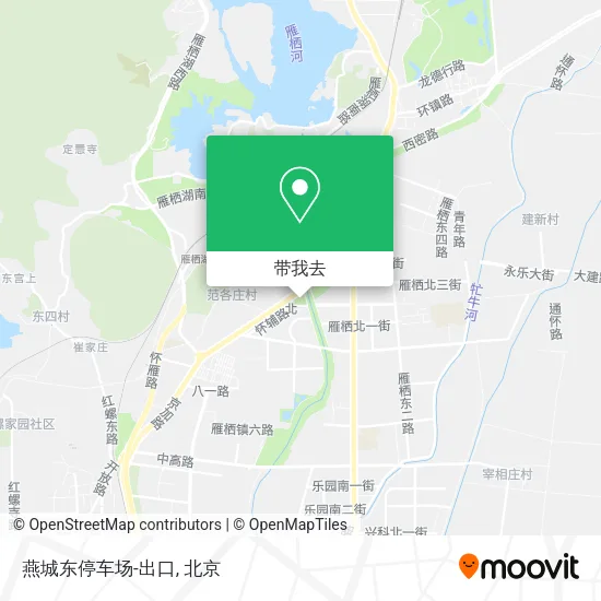 燕城东停车场-出口地图