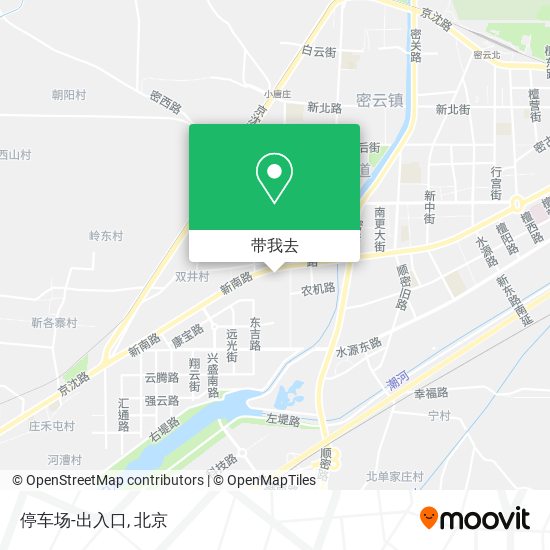 停车场-出入口地图