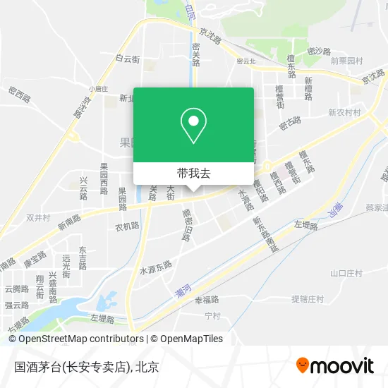 国酒茅台(长安专卖店)地图