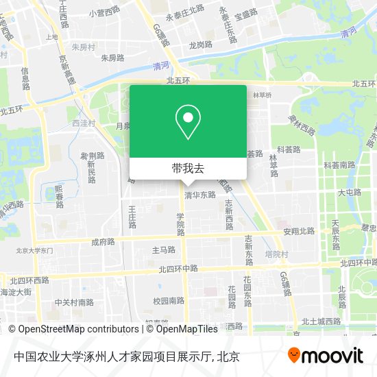 中国农业大学涿州人才家园项目展示厅地图