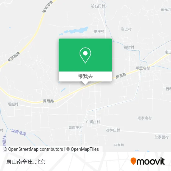 房山南辛庄地图