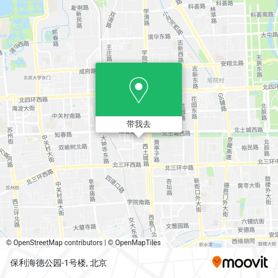 保利海德公园-1号楼地图