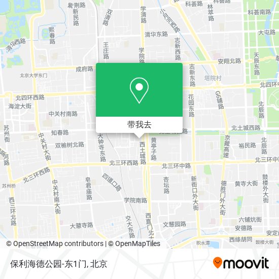 保利海德公园-东1门地图