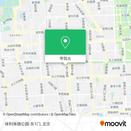 保利海德公园-东1门地图