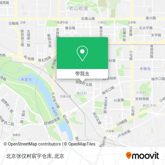 北京张仪村宸宇仓库地图