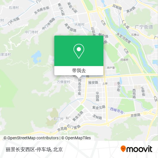 丽景长安西区-停车场地图