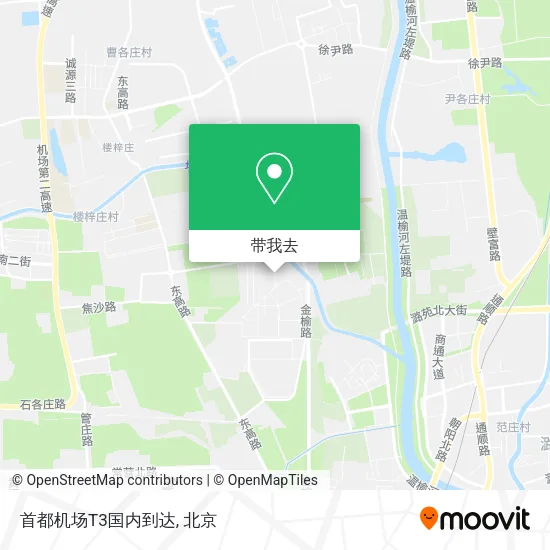首都机场T3国内到达地图