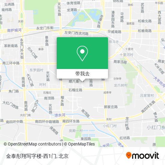 金泰彤翔写字楼-西1门地图
