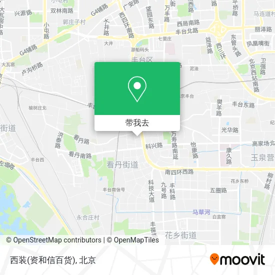 西装(资和信百货)地图