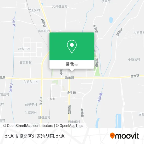 北京市顺义区刘家沟胡同地图